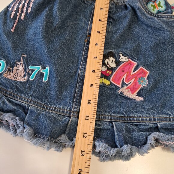Vintage Disney Embroidered Denim Skirt - Picture 9 of 11